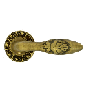 Дверная ручка ZERMAT на розетке (D-60 мм.), модель FLORENCE, бронза вестерн