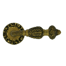Дверная ручка ZERMAT на розетке (D-60 мм.), модель LIBERTY, бронза вестерн