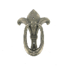 Дверная ручка-гонг ZERMAT, модель модель FLORENCE, серебро античное