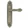 Дверная ручка ZERMAT на планке, модель LUXOR, серебро античное, межкомнатная